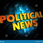 political news gold d words dark digital background 41801097